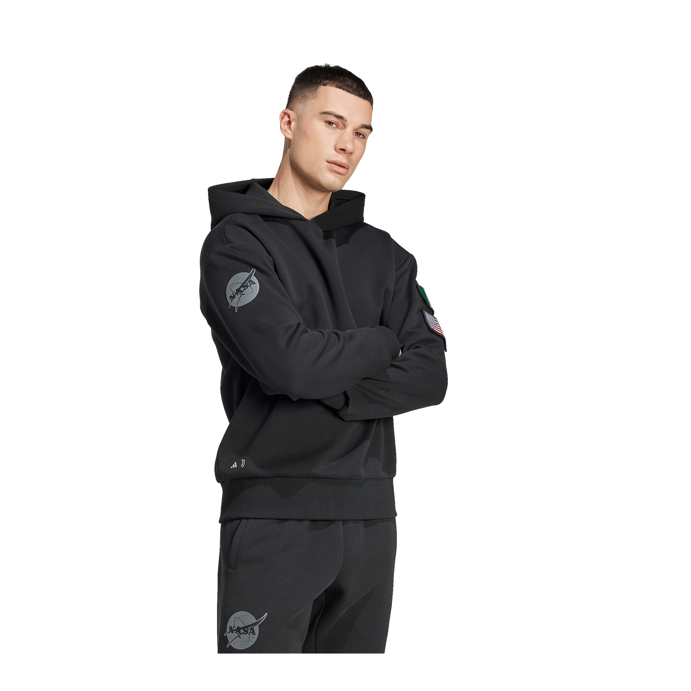 adidas Juventus Turin NASA Hoody Schwarz