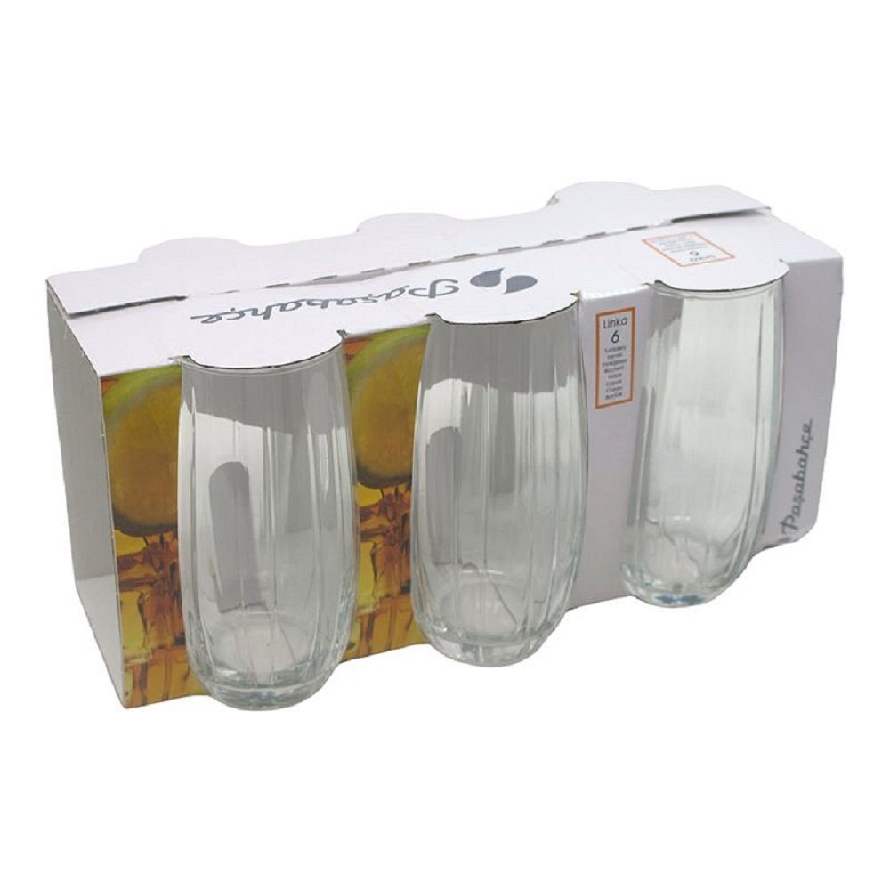 Pasabahce Glas Linka 420415 6-Teilig Trinkglas 500 CC Gläser Wassergläser