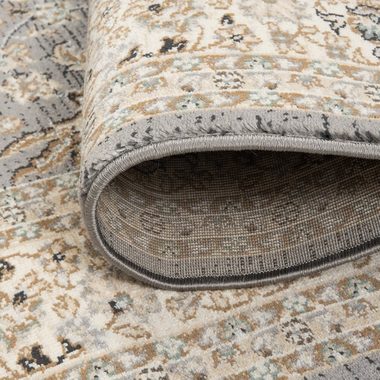 Orientteppich Oriente Teppich - Traditioneller Teppich Orient Grau, Mazovia, 60 x 100 cm, Geeignet für Fußbodenheizung, Pflegeleicht, Wohnzimmerteppich
