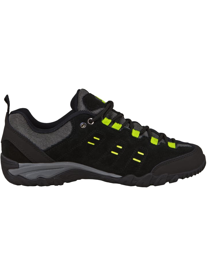 GUGGEN MOUNTAIN Wanderschuhe Uni in Schwarz-Grün günstig kaufen