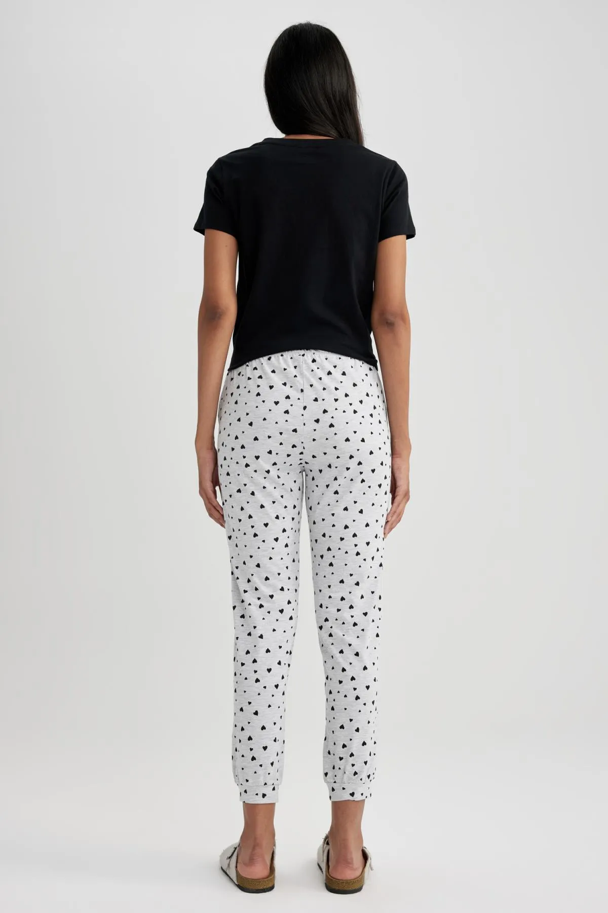 DeFacto  Gemusterte Pyjamahose „Fall in Love“.