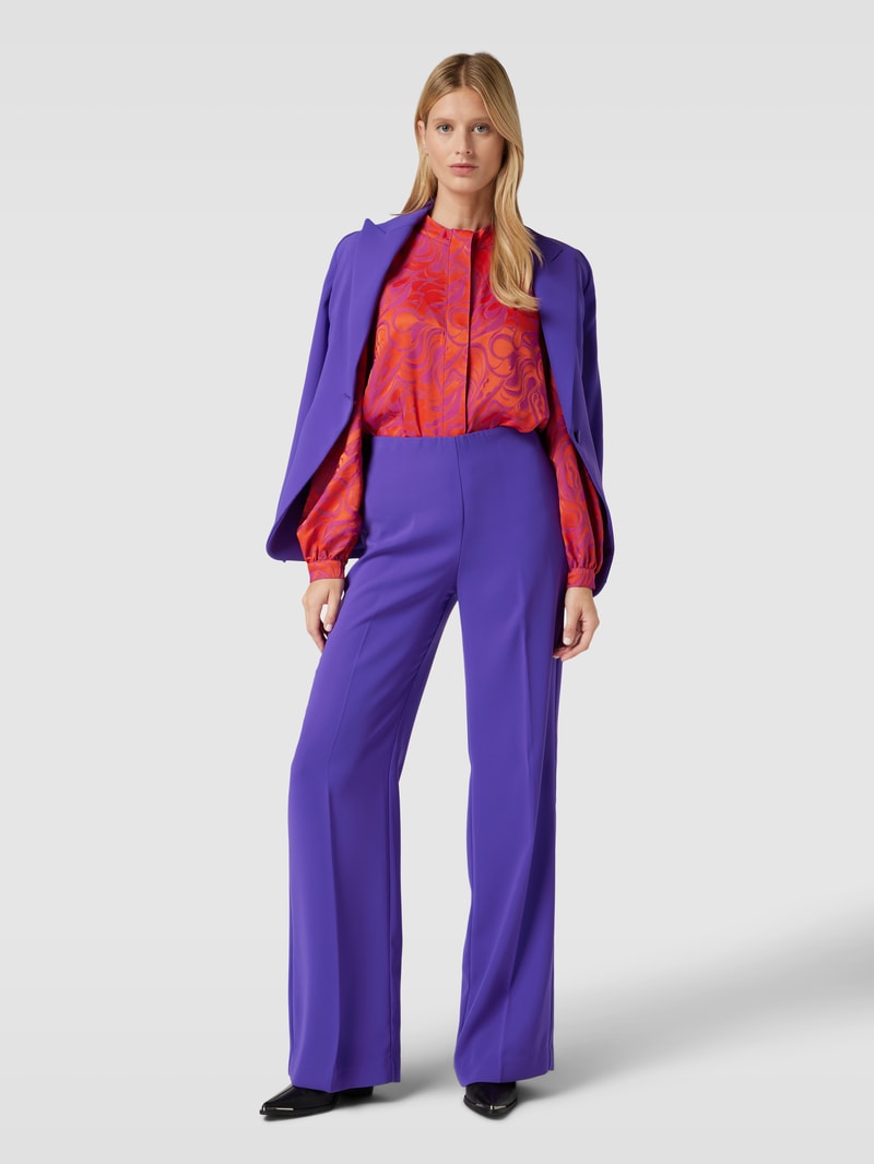 Bluse mit Allover-Muster Modell 'TINTA' in orange