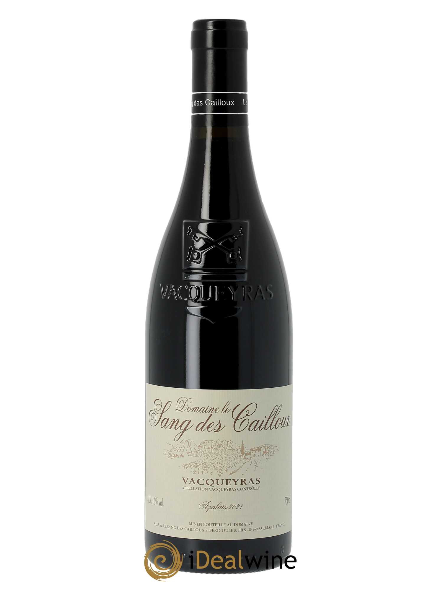 Vacqueyras Azalaïs Le Sang des Cailloux  2021 - Lot de 1 Bouteille