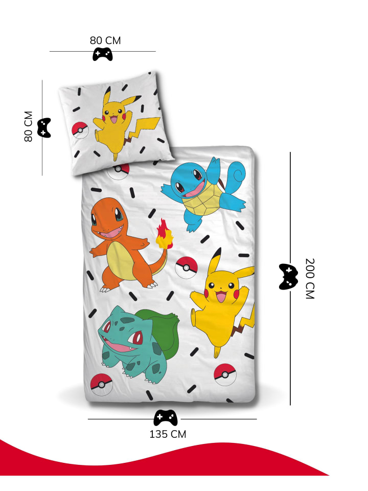 Pokémon Bettwäsche Flanell 