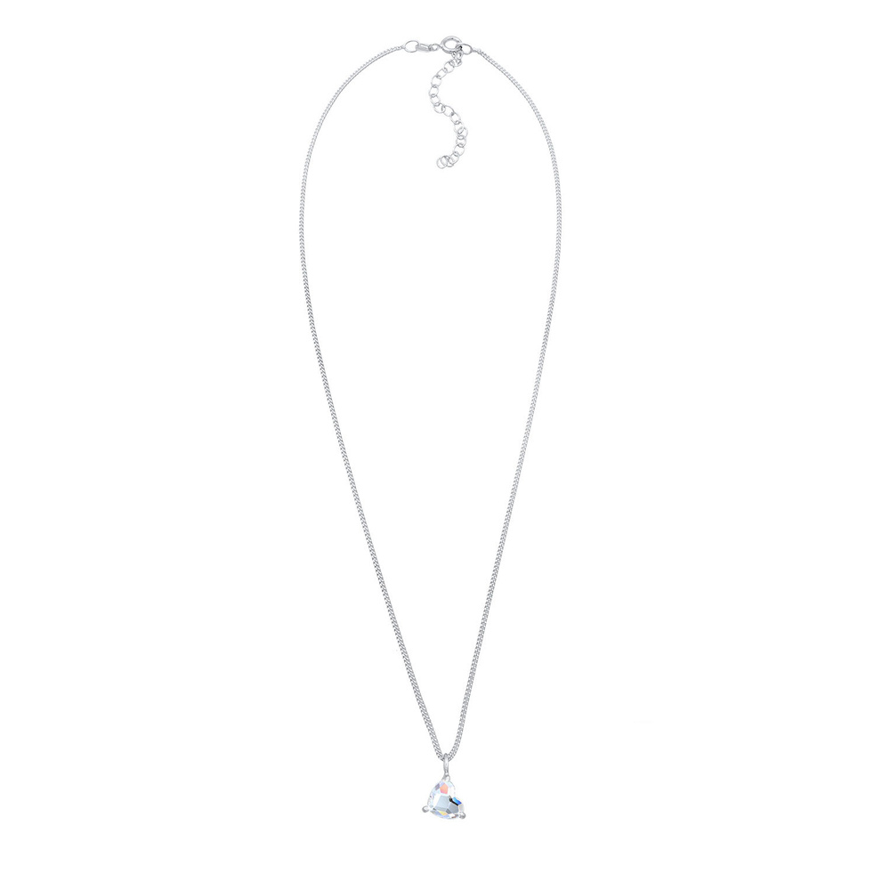 Elli Elli Collier Pendentif Coeur pour dame Love Romantic avec cristaux en 925/1000 ar collier