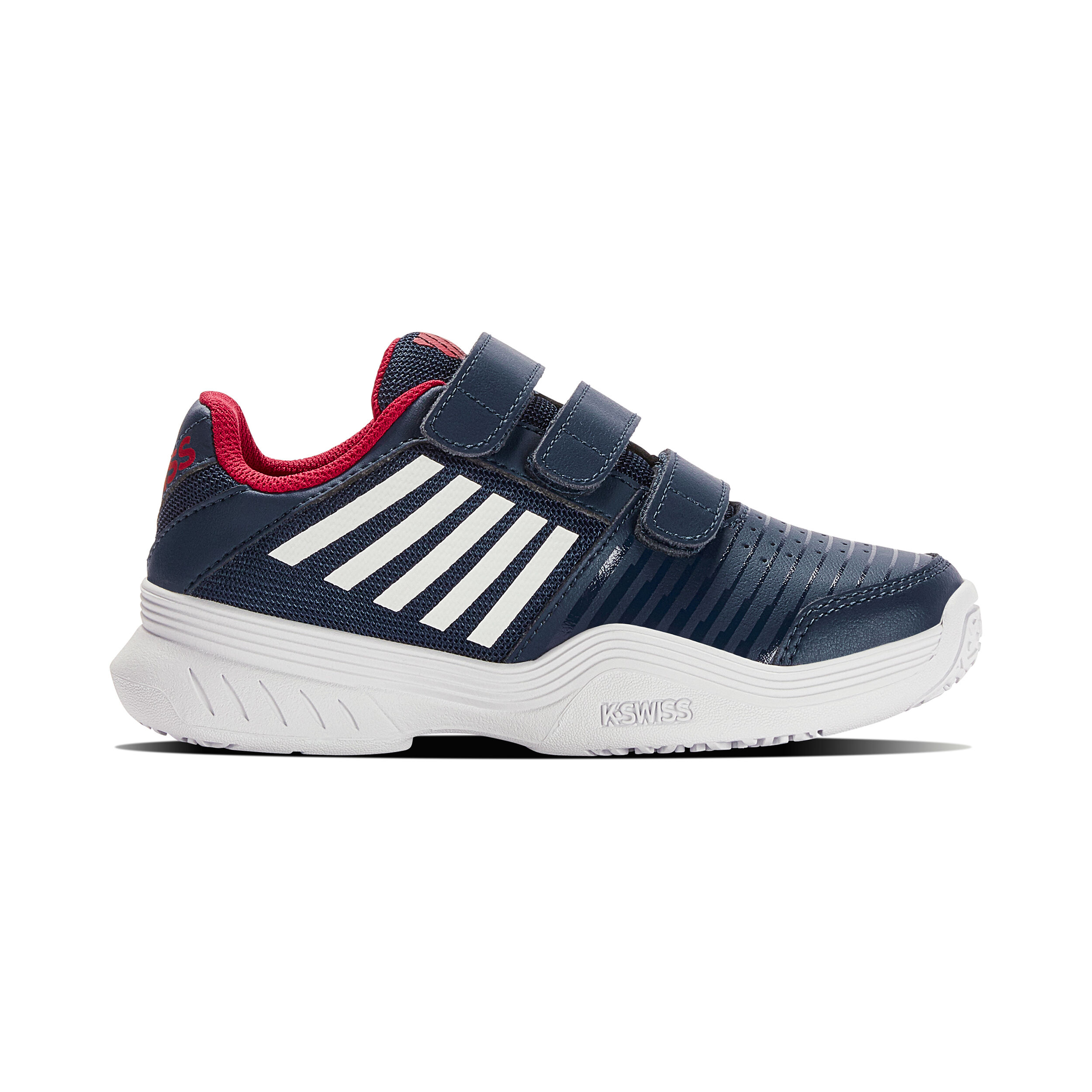 Court Express Strap Omni Allcourtschuh Kinder - Dunkelblau, Weiß