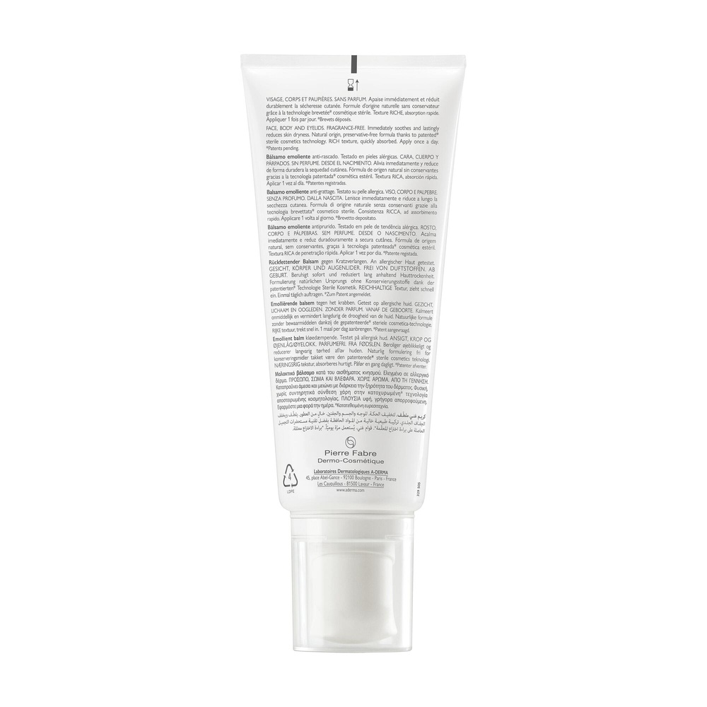 A-Derma A-DERMA — EXOMEGA ALLERGO - BAUME ÉMOLLI ENT COSMETIQUE STERILE 200 ml Baume émollient