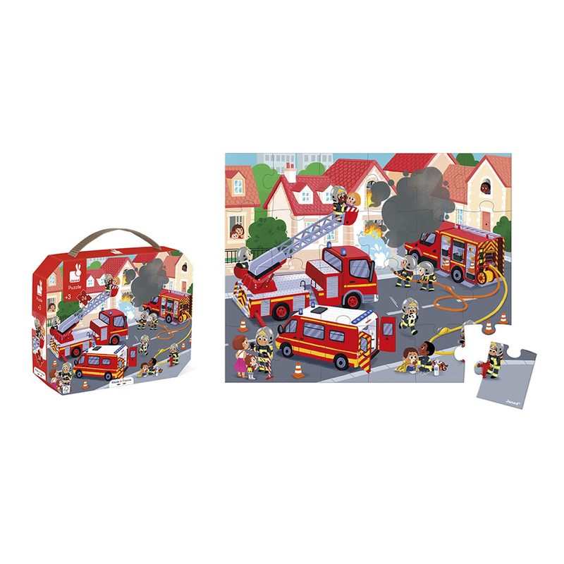 Puzzle Pompier 24 pièces Janod