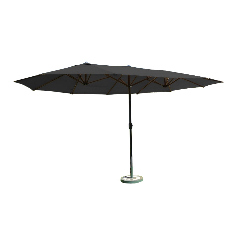 Solax Sunshine XXL-Oval-Sonnenschirm, Anthrazit