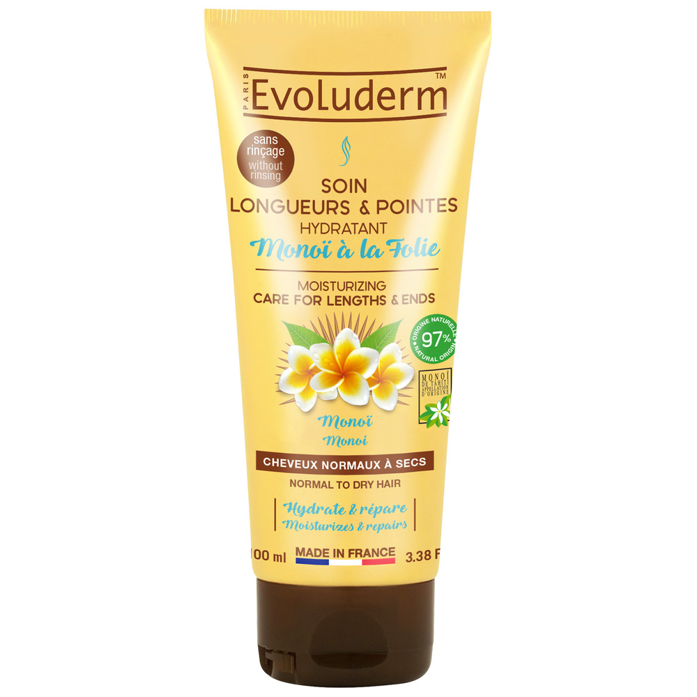 evoluderm Monoï à la Folie Soin Longueurs & Pointes Hydratant - 100 ml