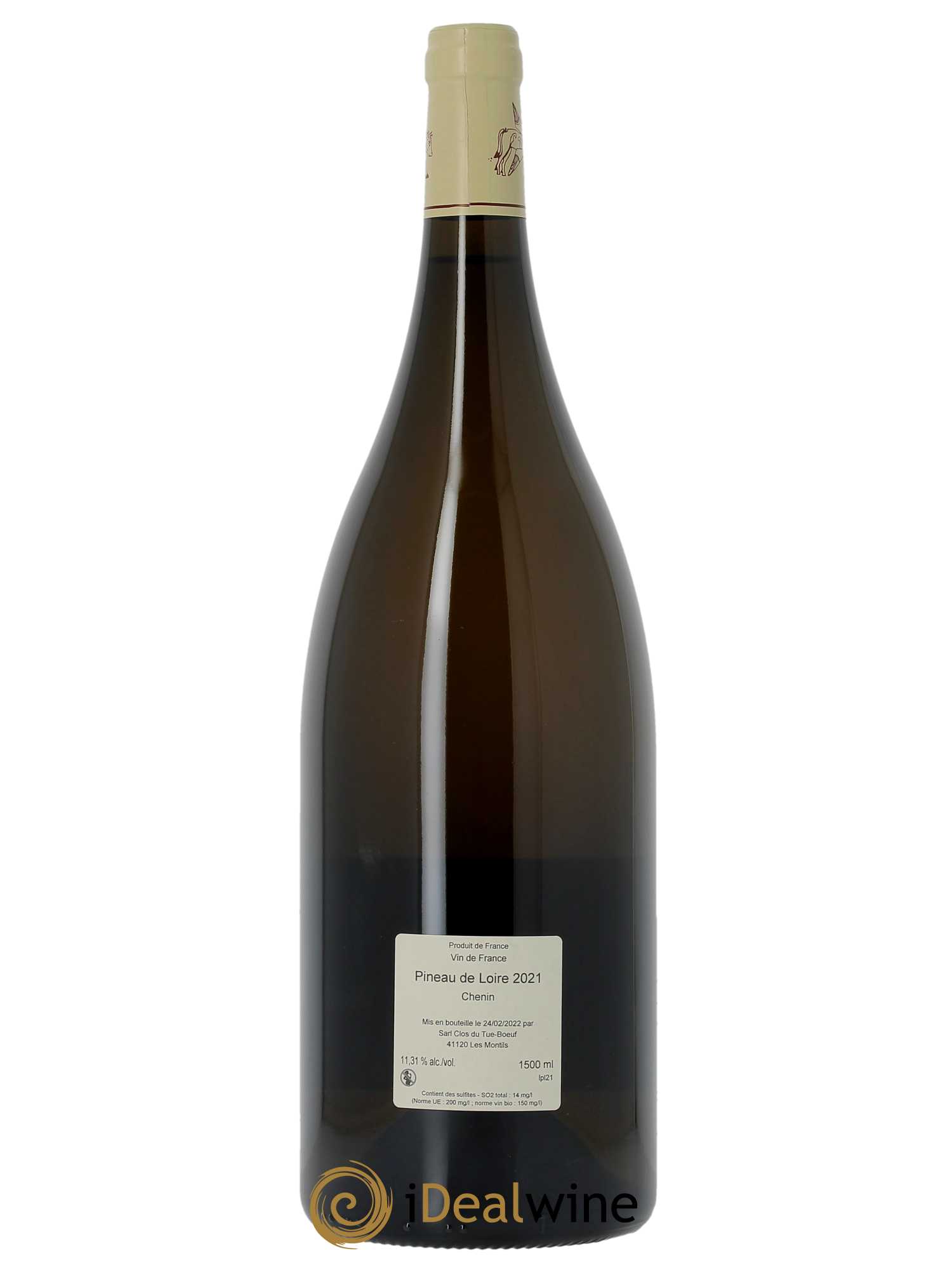 Vin de France Pineau de la Loire Clos du Tue-Boeuf  2021 - Lot de 1 Magnum