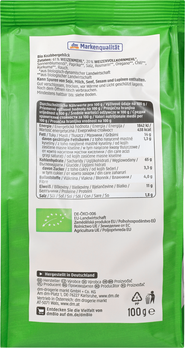 Brotchips mediterran, Demeter, 100 g
