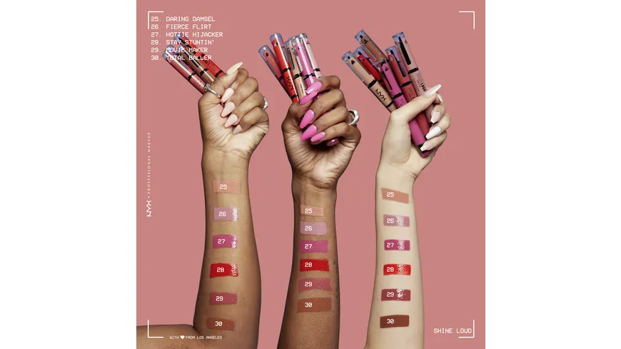 NYX PROFESSIONAL MAKEUP Shine Loud High Pigment Lip Shine Fierce
