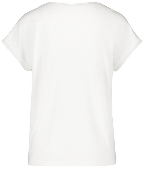 Blusenshirt mit Chiffon-Layer