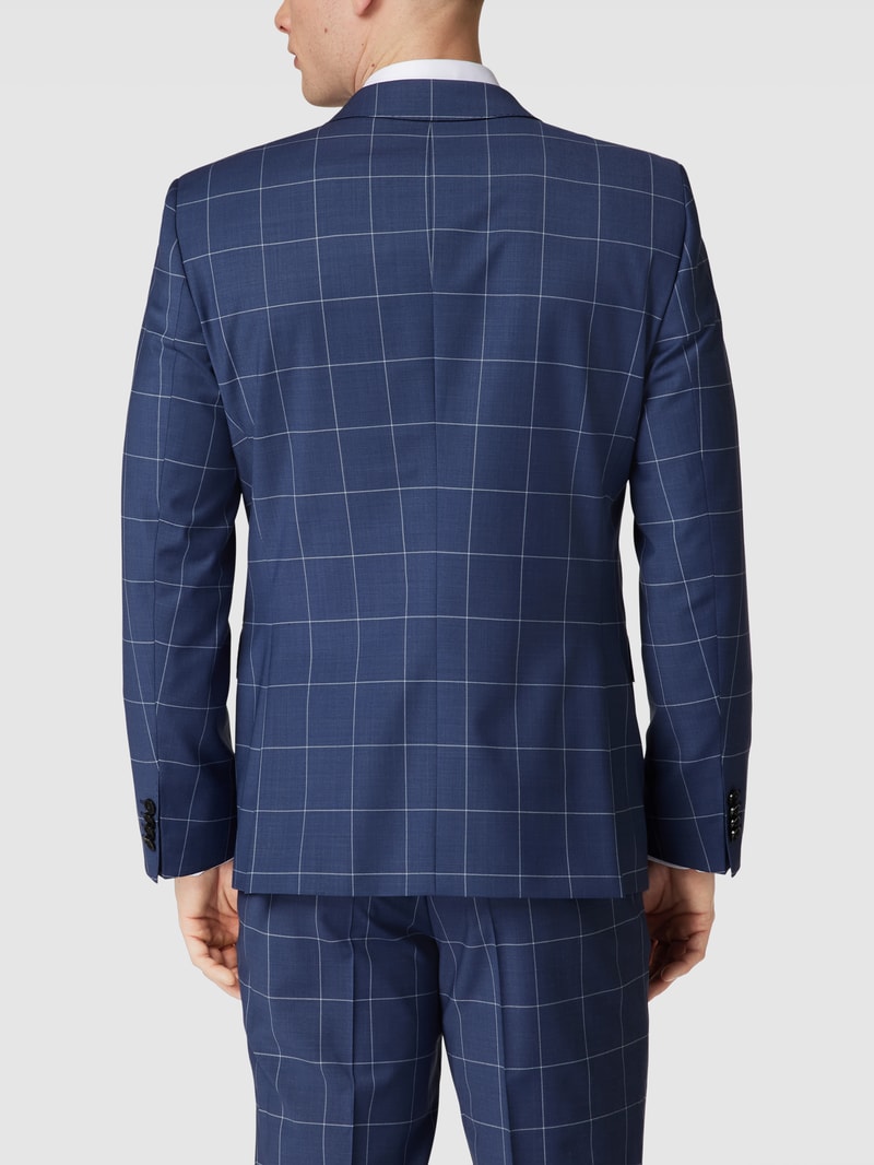 2-Knopf-Sakko mit Tartan-Karo Modell 'Huge' in royalblau