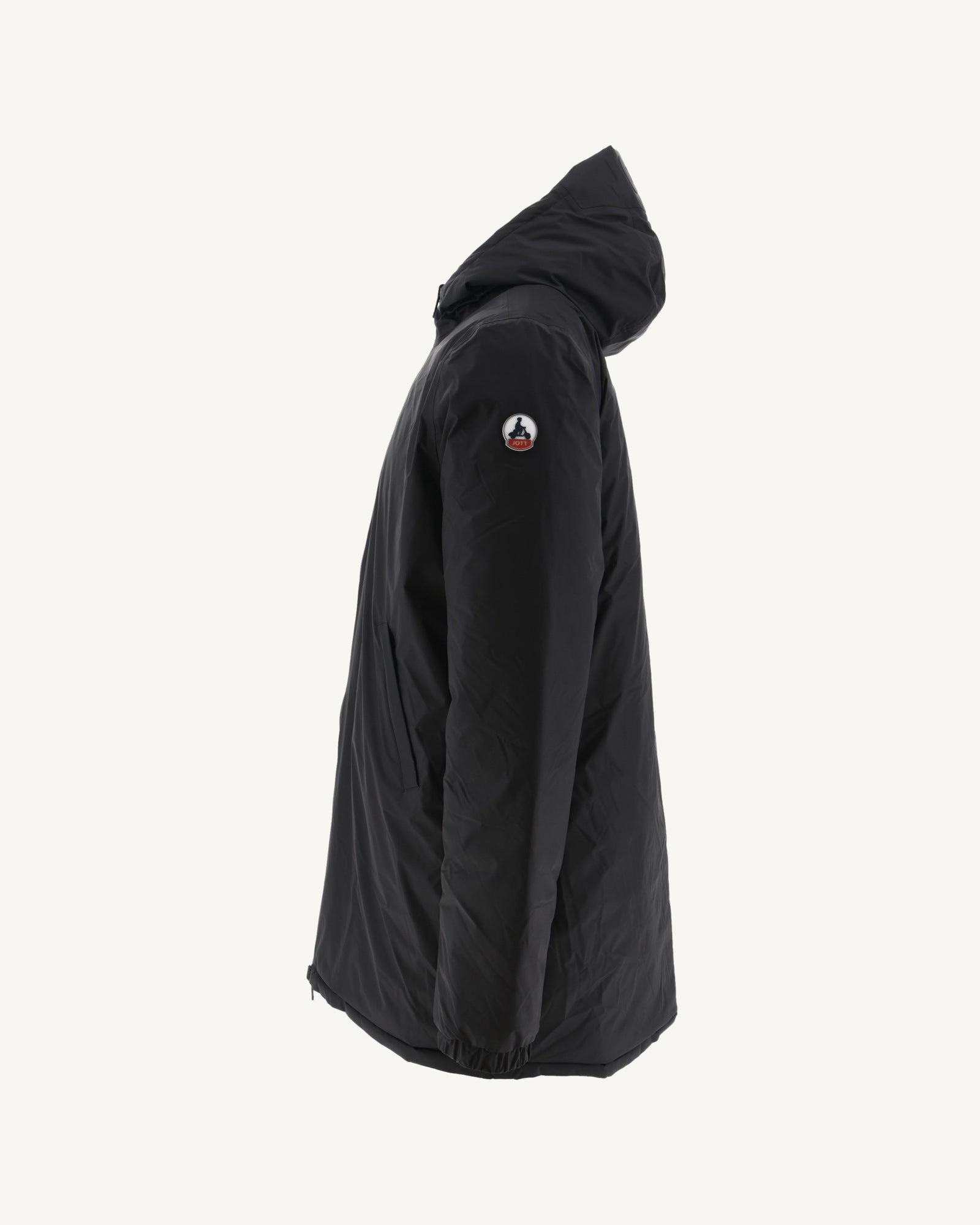 Doudoune longue réversible à capuche Noir Amsterdam