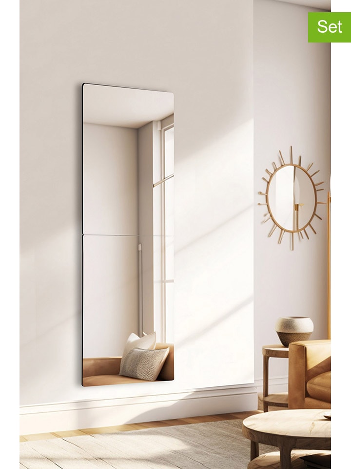 Evila 2er-Set: Spiegelleiste in Silber - (B)40 x (H)120 cm günstig kaufen onesize