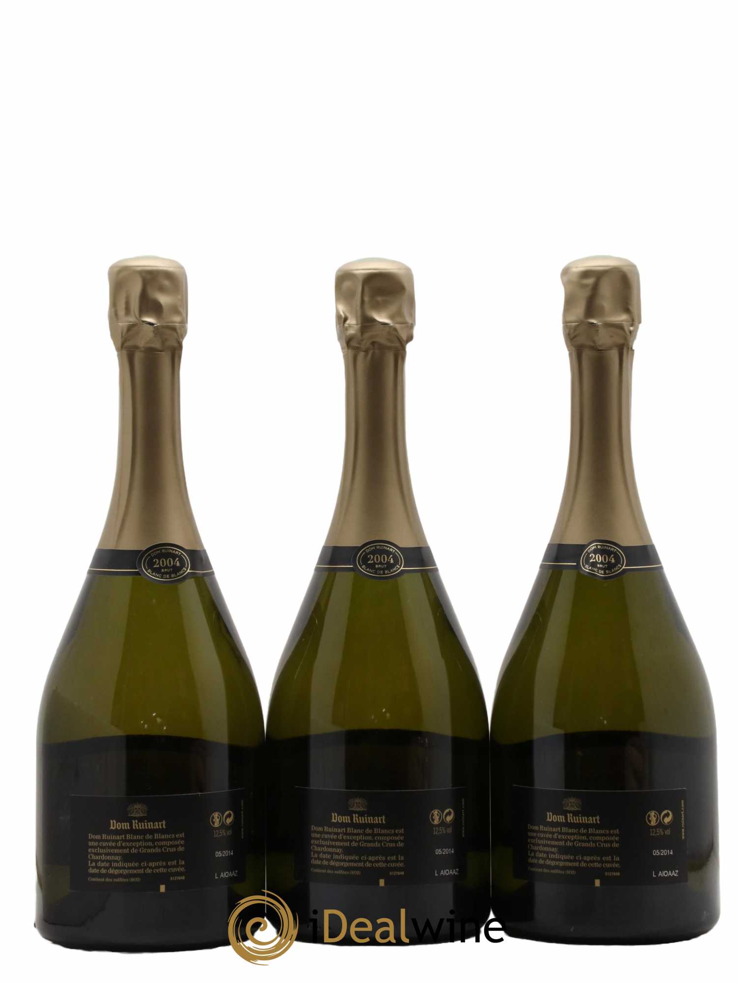 Dom Ruinart Ruinart  2004 - Lot de 3 Bouteilles