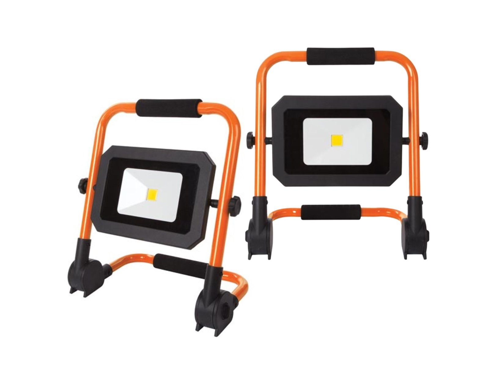 Setpoint Baustrahler, LED fest integriert, Neutralweiß, 2er SET LED Arbeits-Leuchten Werkstatt-Lampen Handlampen IP 65 30 Watt