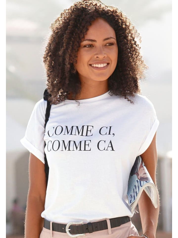 Buffalo T-Shirt in weiß günstig kaufen