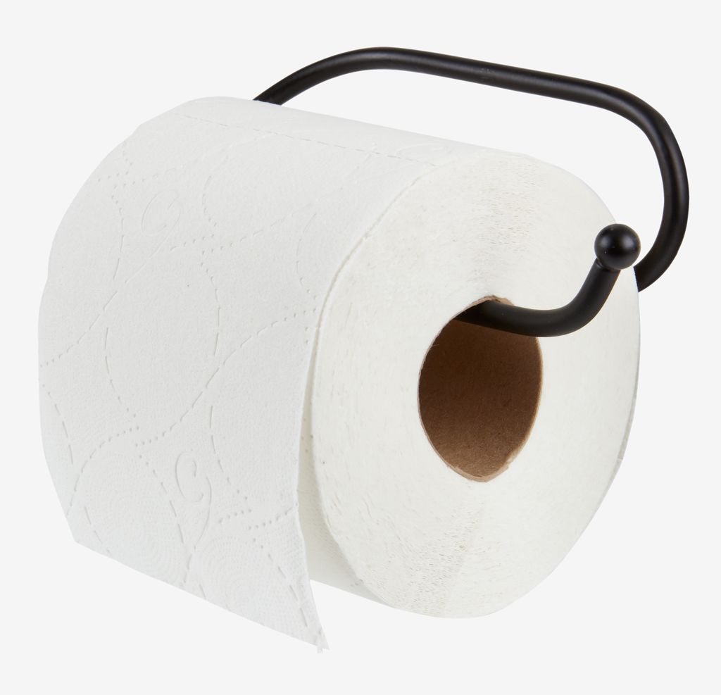 ILSBO toalettpapirholder, metall, svart