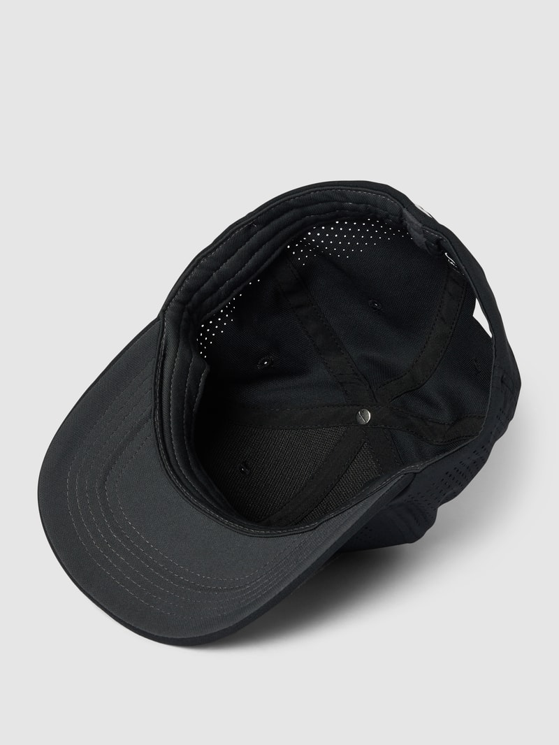 Basecap mit Label-Print in schwarz