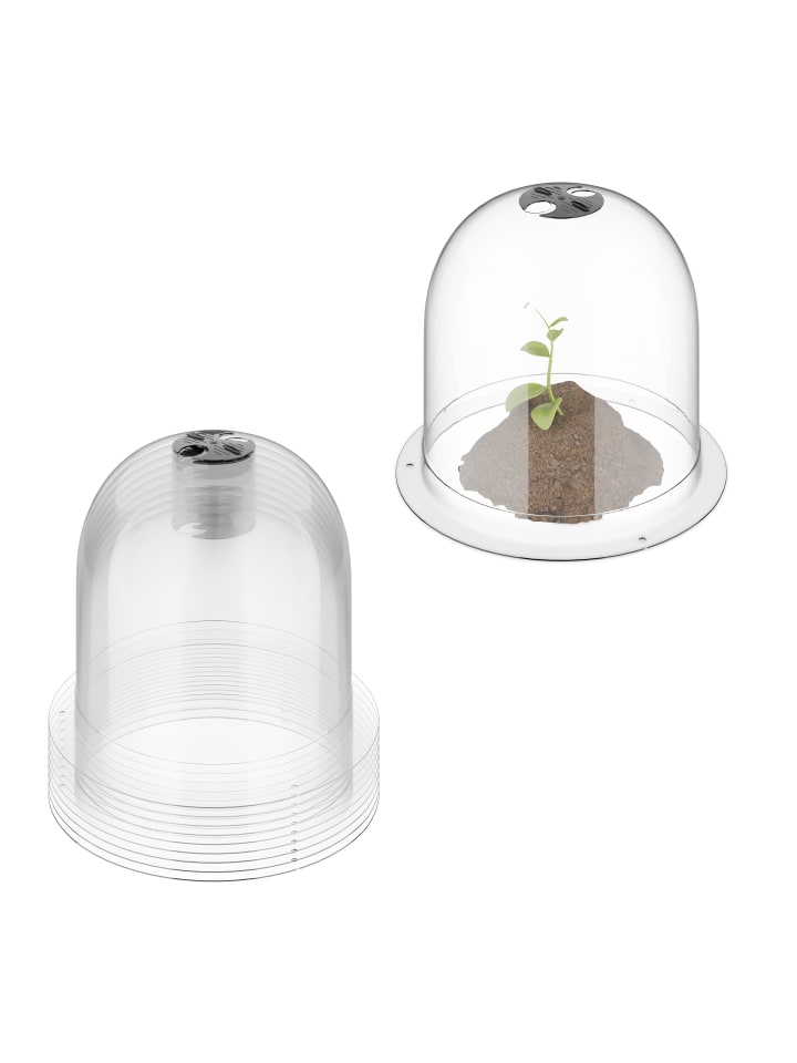 relaxdays 10 x Anzuchthaube in Transparent - (H)20 x Ø 25 cm günstig kaufen onesize