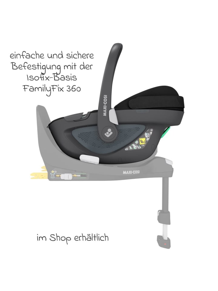 Maxi-Cosi Babyschale Pebble 360 i-Size drehbar ab Geburt - 15 in schwarz günstig kaufen onesize
