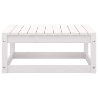 vidaXL Loungesofa 2-tlg. Garten-Lounge-Set mit Kissen Weiß Kiefer Massivholz, 1 Teile