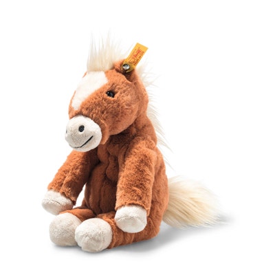 Soft Cuddly Friends Gola Schlenker-Pferd, 27 cm, orange