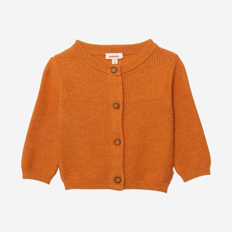 Cardigan bébé tricot curcuma Catimini