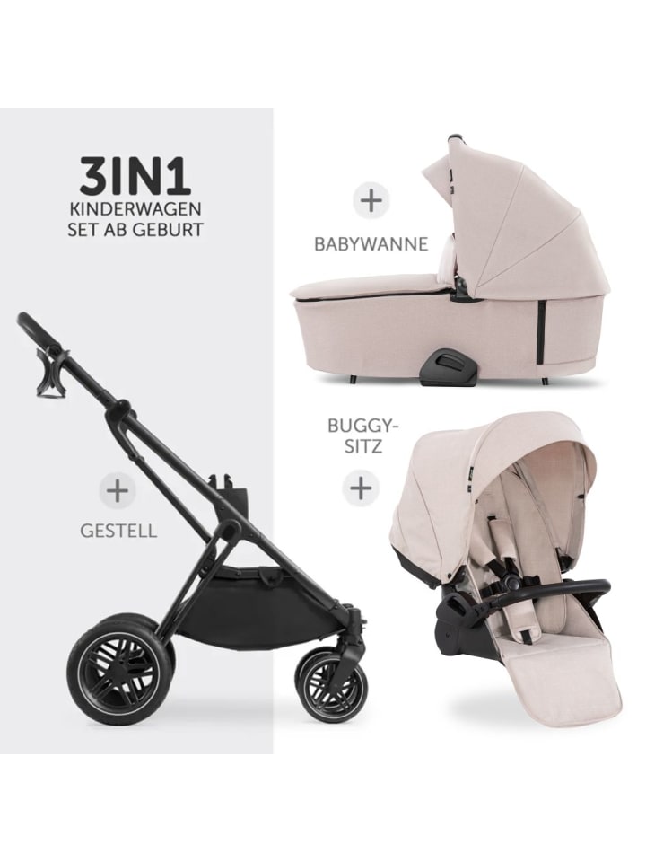 Hauck Kombi-Kinderwagen Vision X Duoset Silver in beige günstig kaufen onesize