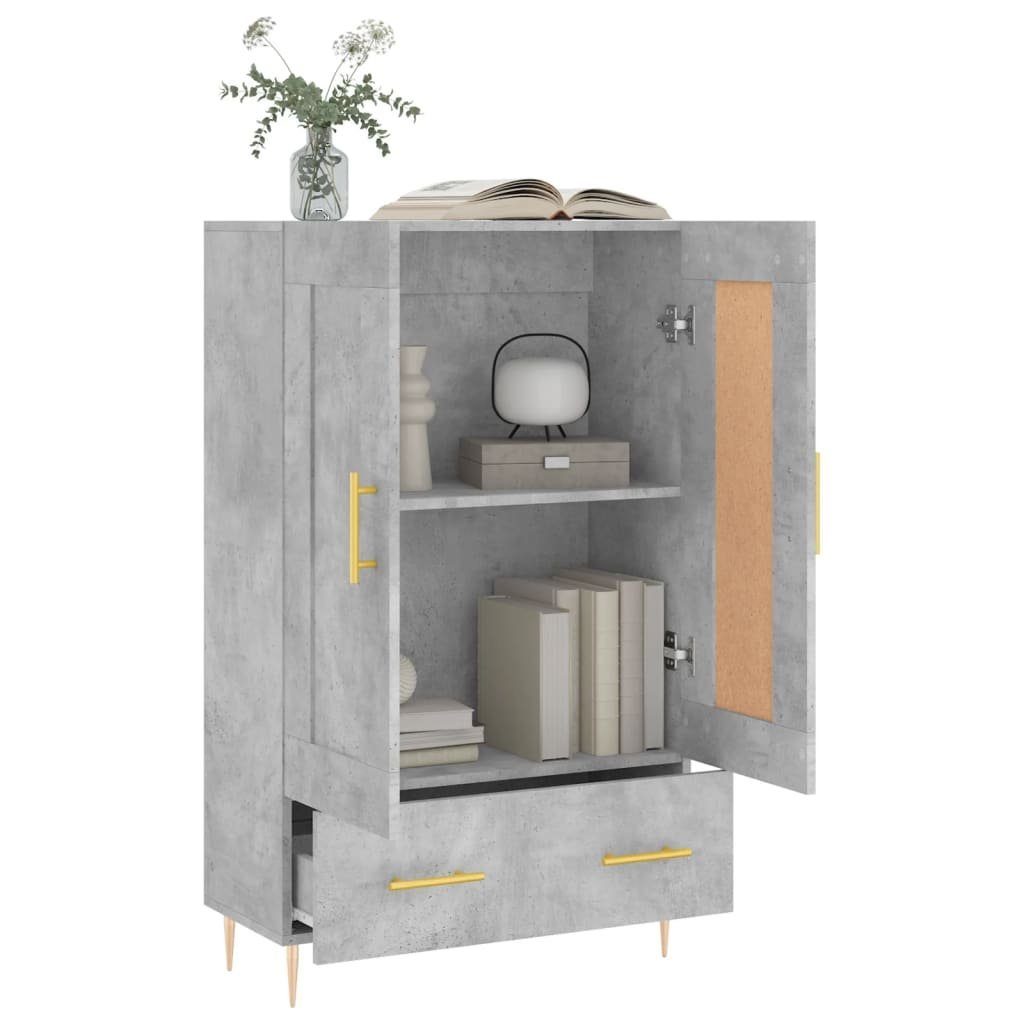 vidaXL Sideboard Highboard Betongrau 69,5x31x115 cm Holzwerkstoff (1 St)