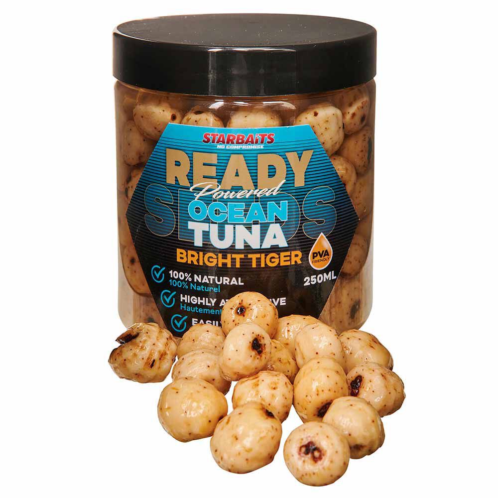 Starbaits Ready Seed Bright Tiger -tonnikalan siemenet, keitettyjä siemeniä 250 ml