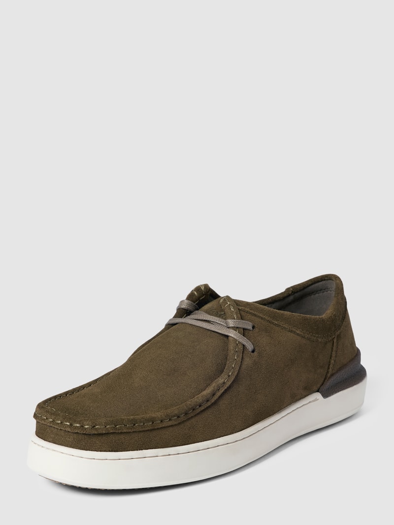 Schuhe mit Schnürverschluss in khaki
