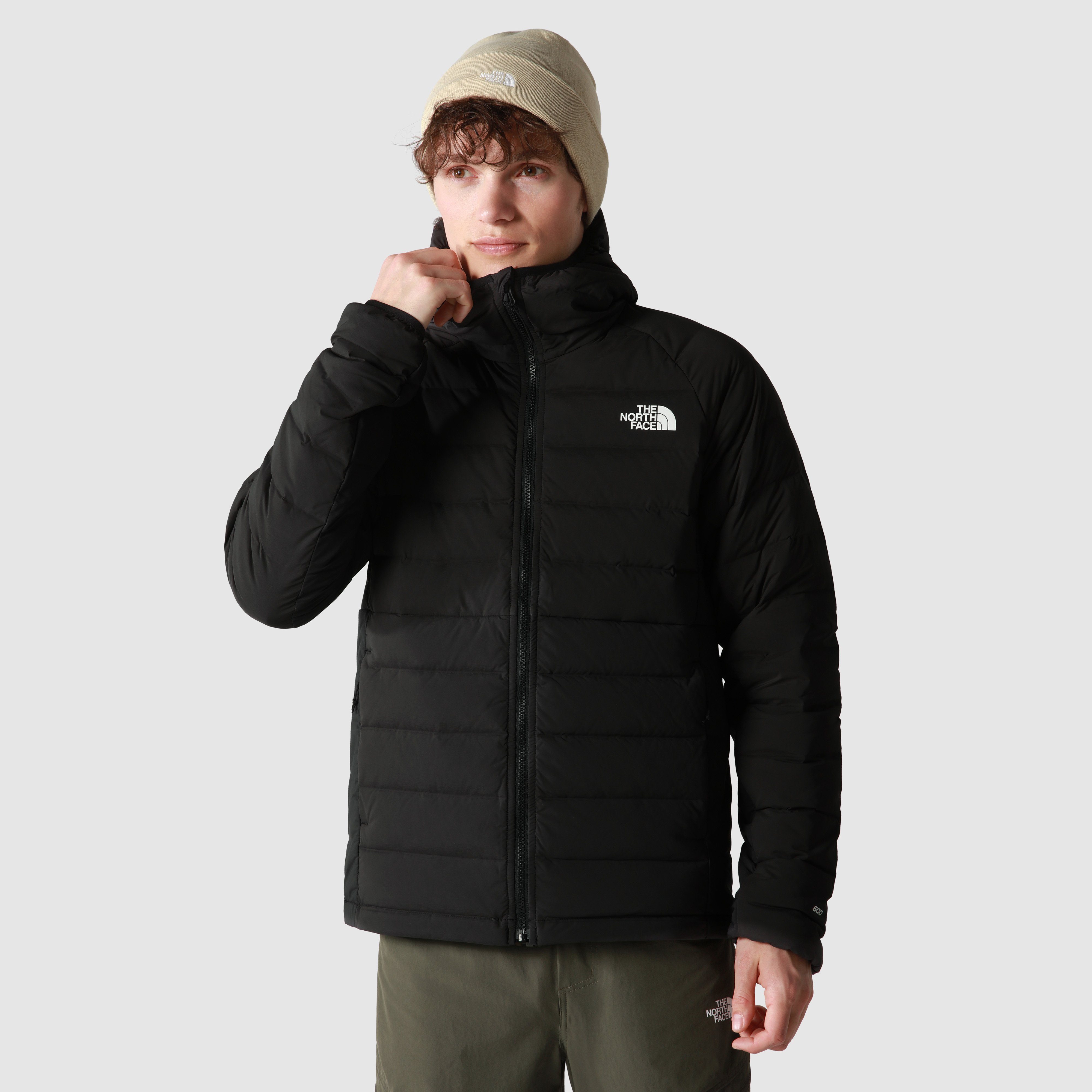 The North Face Daunenjacke M BELLEVIEW STRETCH DOWN HOODIE mit Logodruck