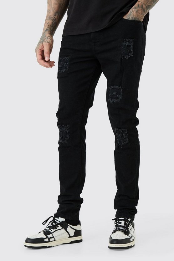 Tall Skinny Stretch Jeans mit Rissen