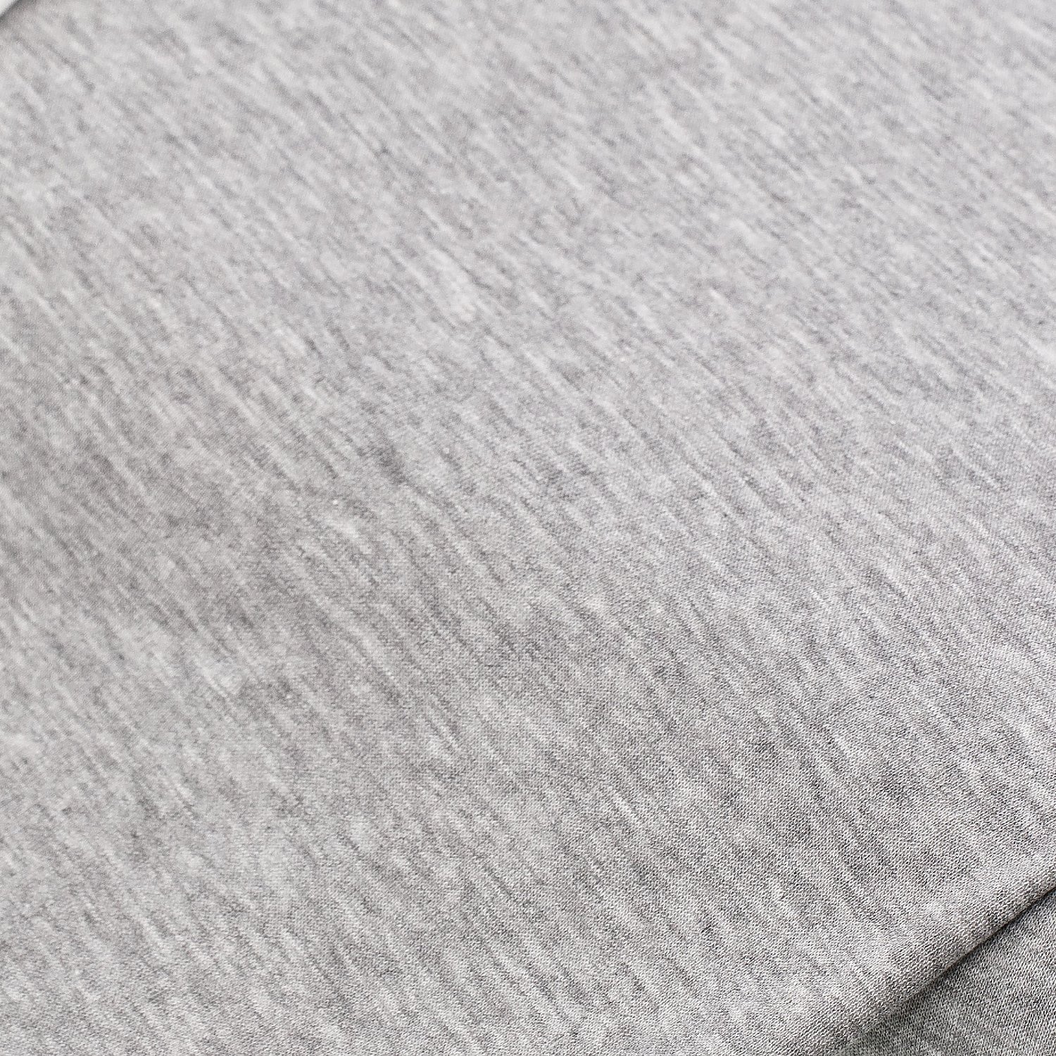 Jersey, grau-meliert/offwhite