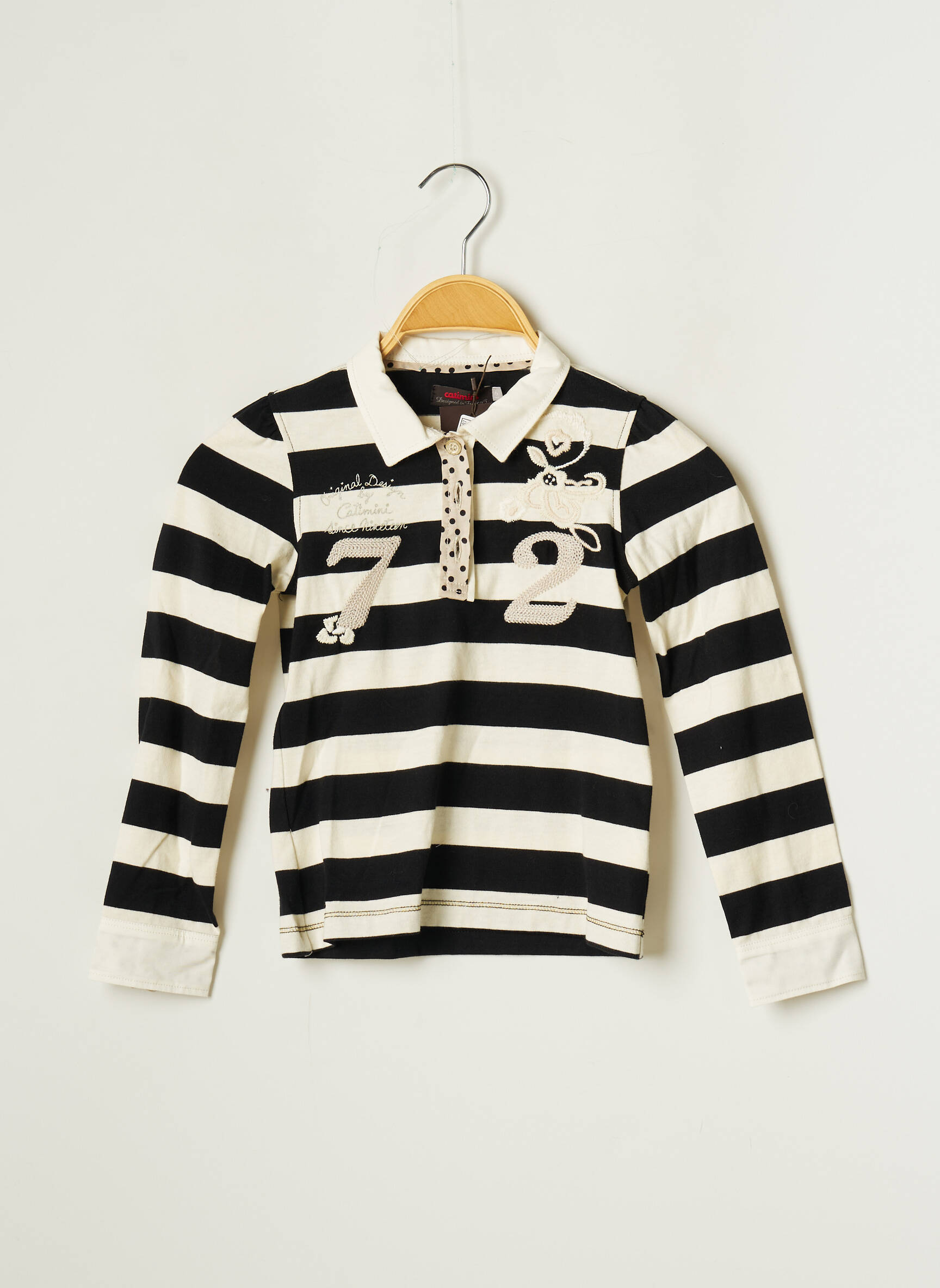 Catimini Polos Fille couleur noir