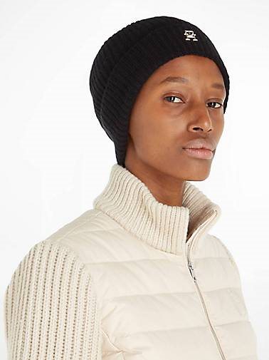 TOMMY HILFIGER Damen Kaschmirmütze CASHMERE CHIC BEANIE