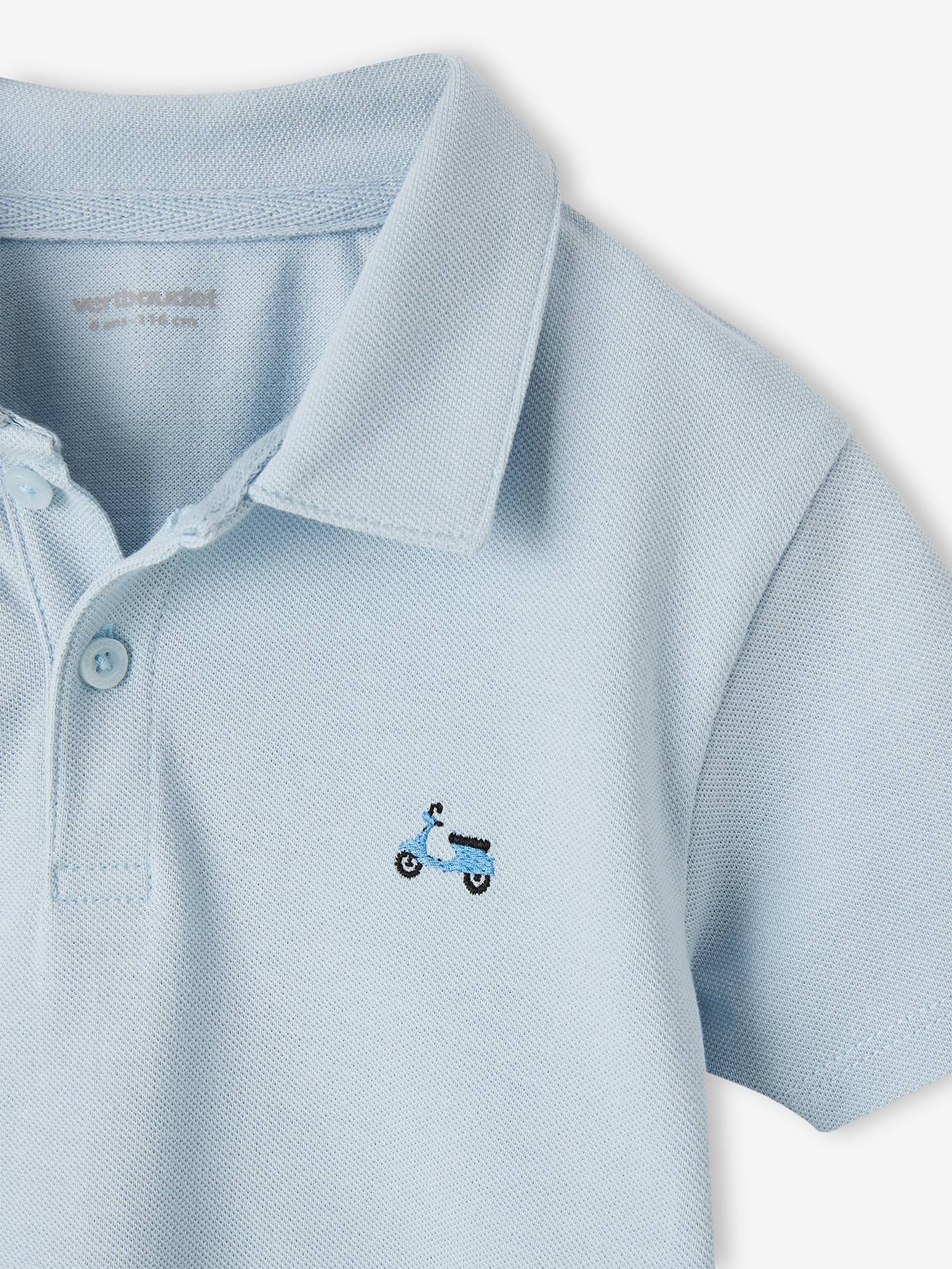 Vertbaudet Jungen-Set: Poloshirt & Shorts - himmelblau