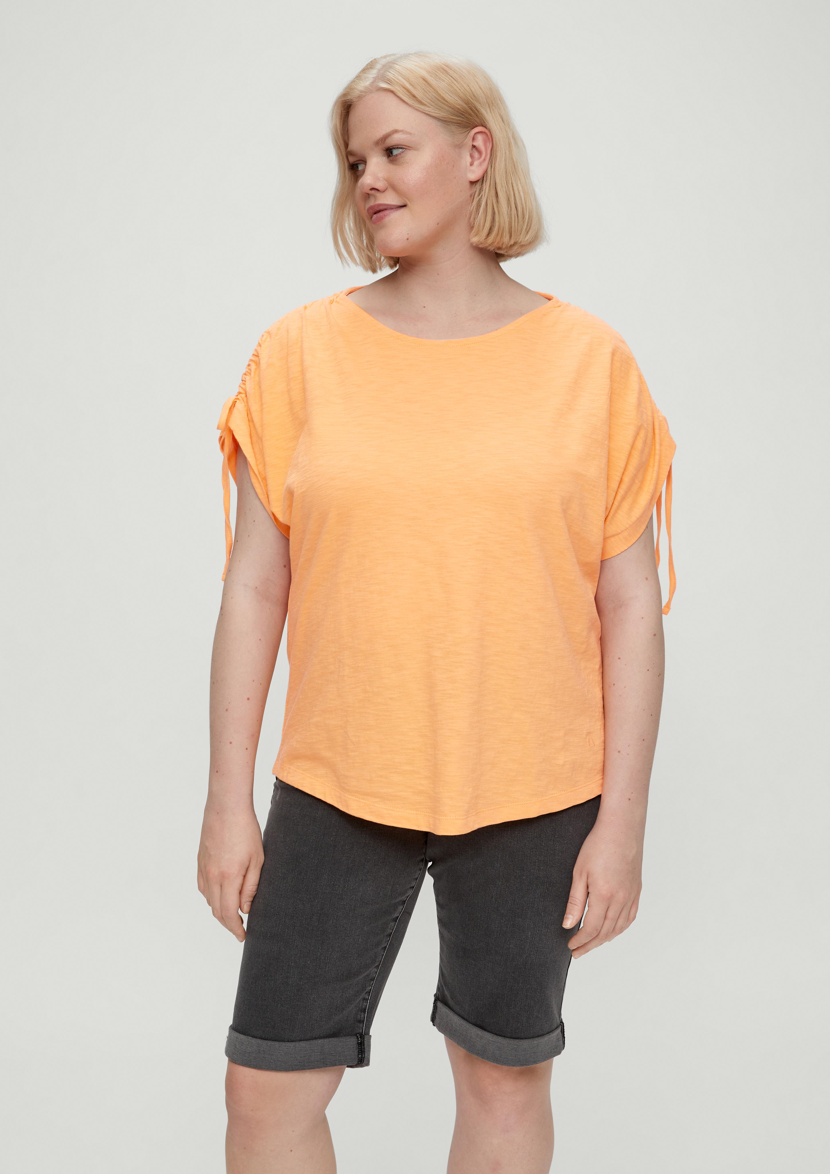Baumwollshirt mit Raffungen  2131693-2129