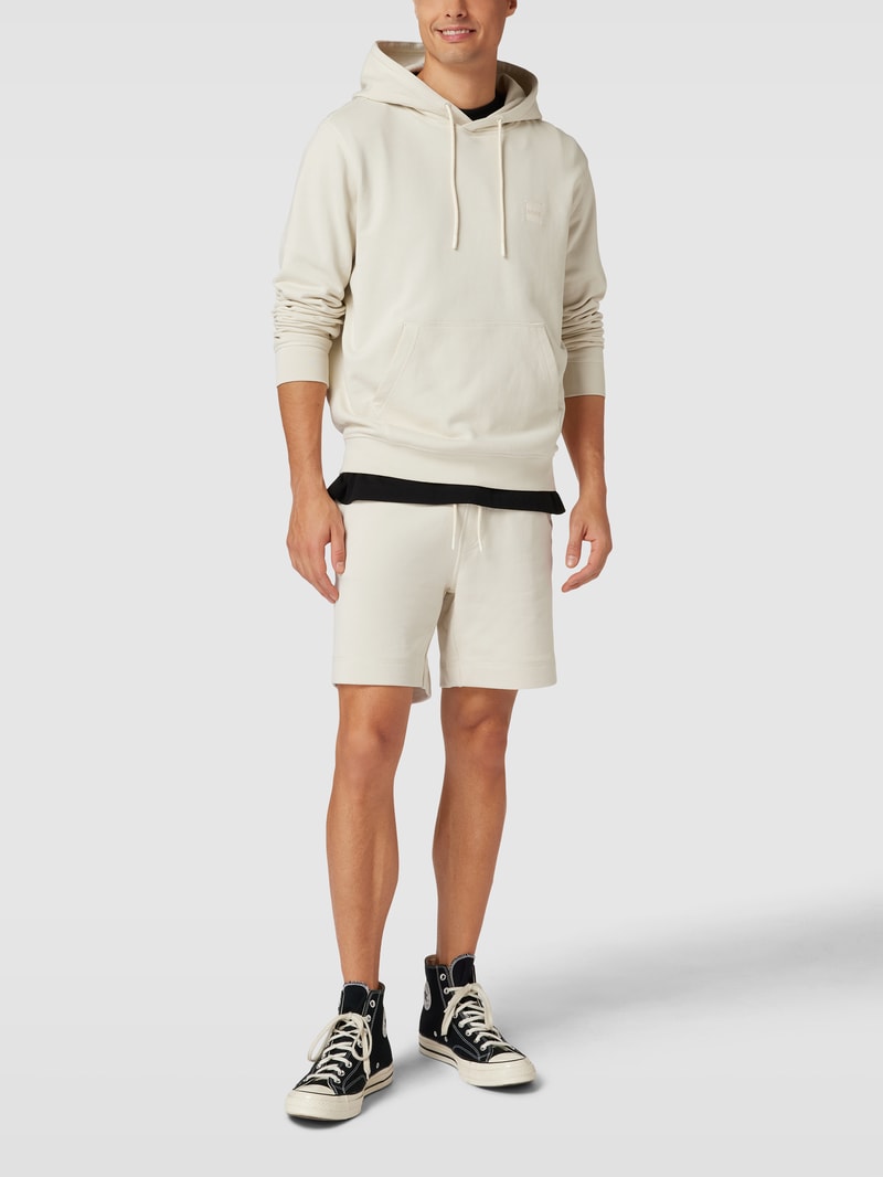 Sweatshorts mit Logo-Stitching Modell 'SEWALK' in sand
