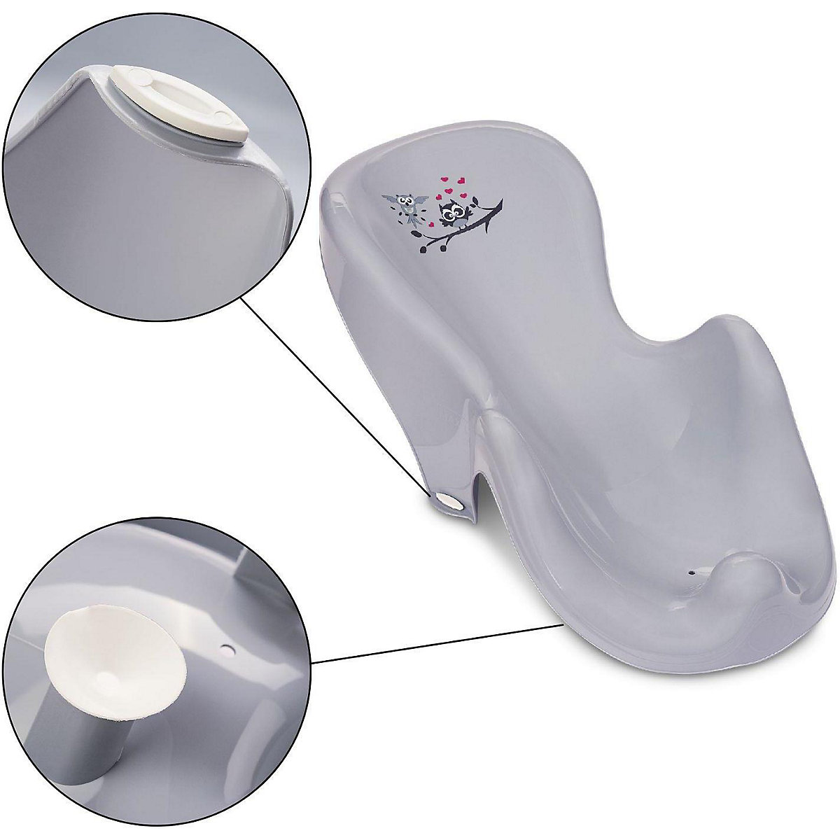 Baby Badewanne 2 Set - Baby Wanne mit Wannensitz
