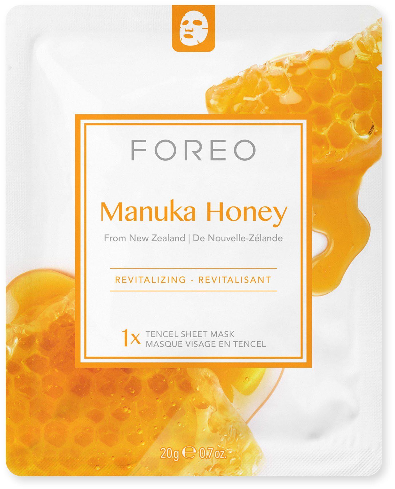 FOREO Gesichtsmaske Farm To Face Collection Sheet Masks Manuka Honey, 3-tlg.