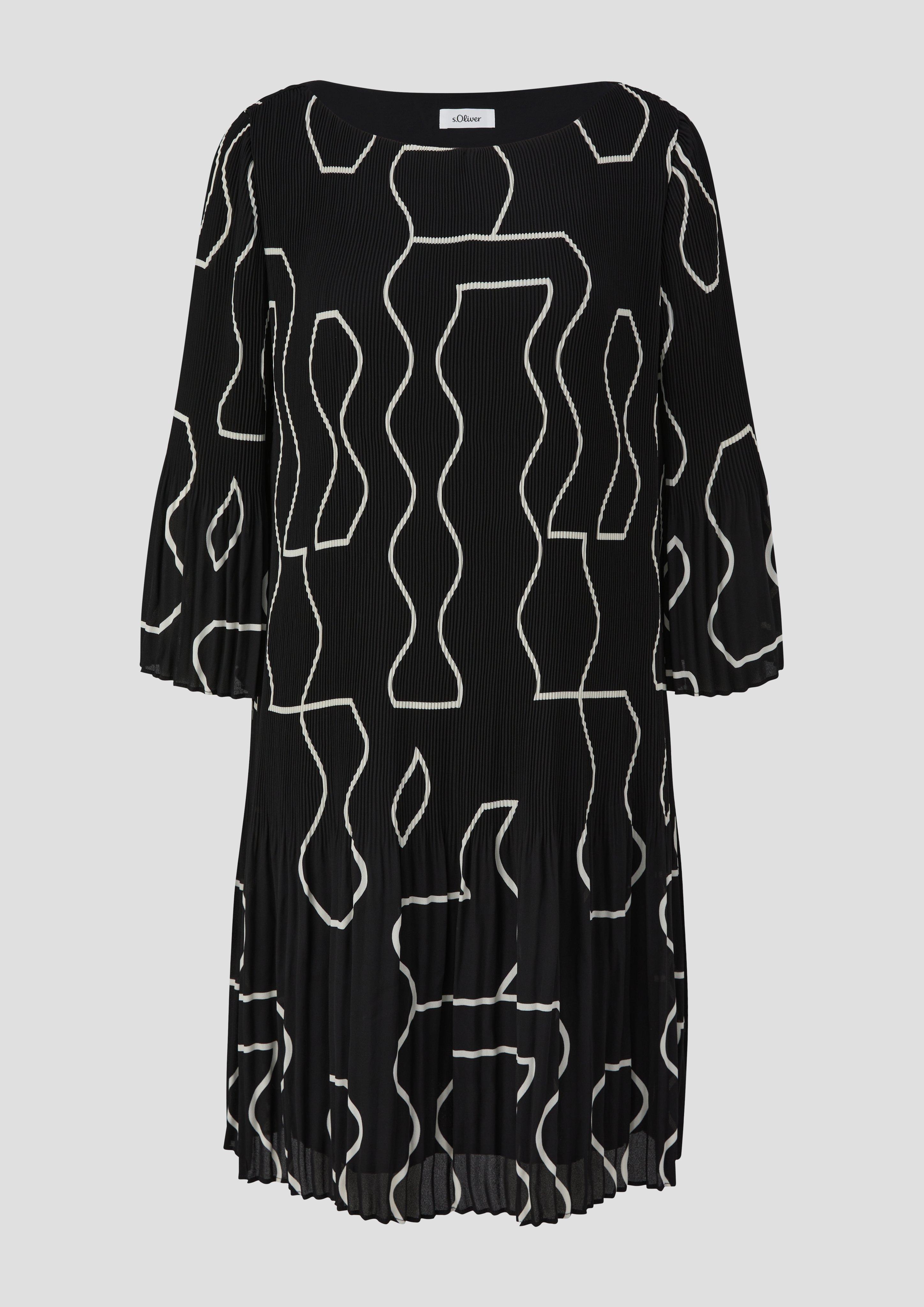 Minikleid mit Plisseefalten  2137961-99A5