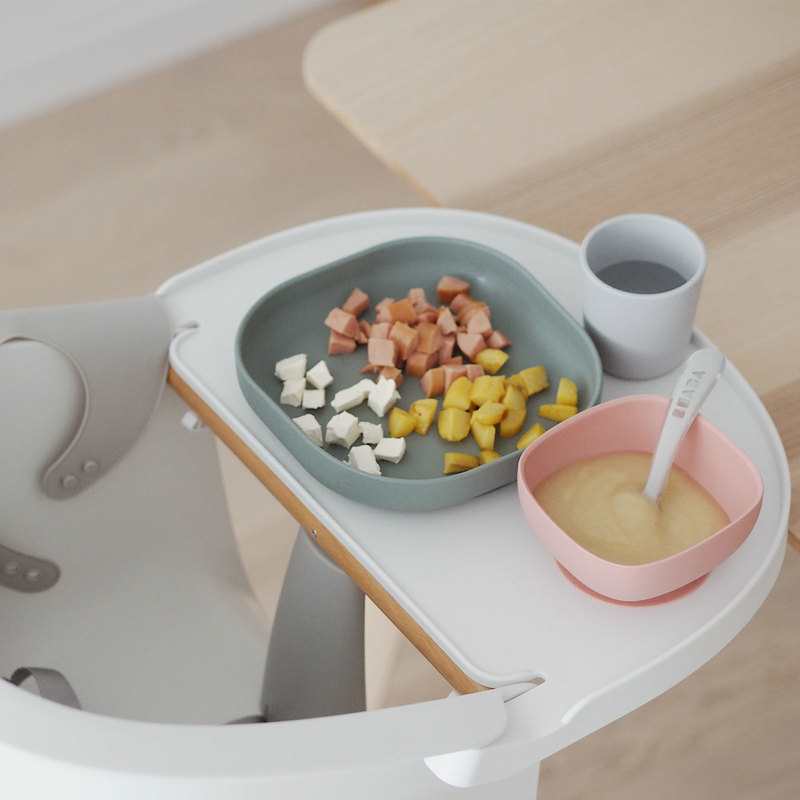 Coffret repas silicone 4 pièces Eucalyptus Beaba
