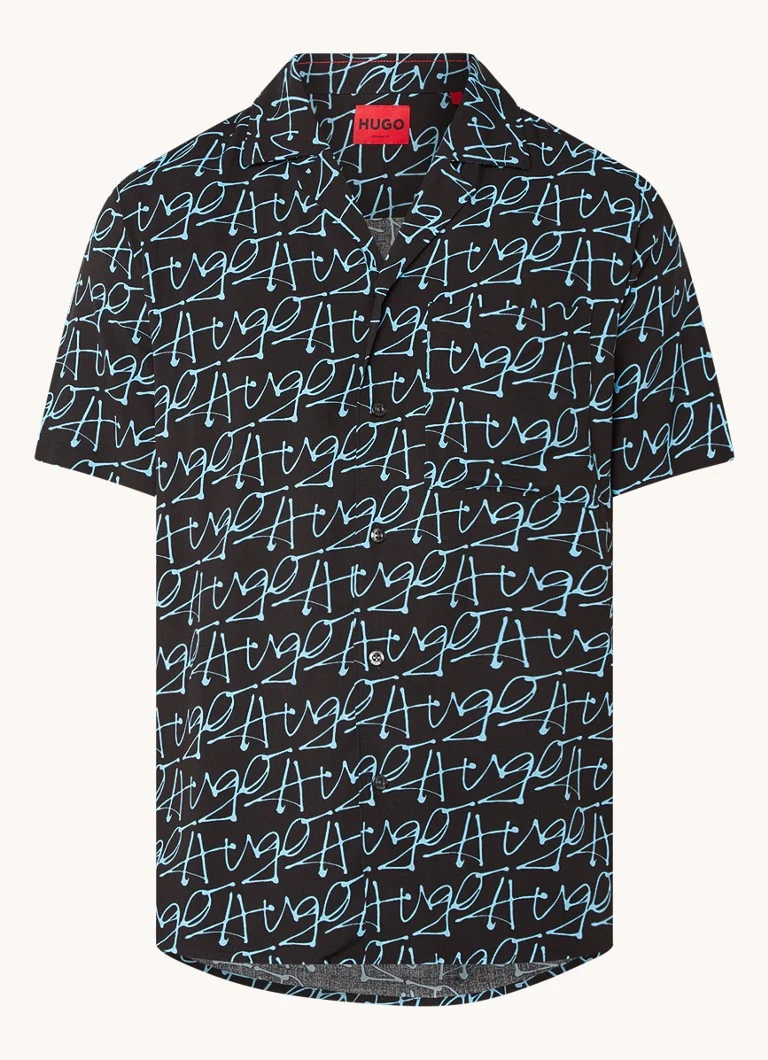 HUGO BOSS Ellinio regulāra piegriezuma krekls ar logotipa apdruku