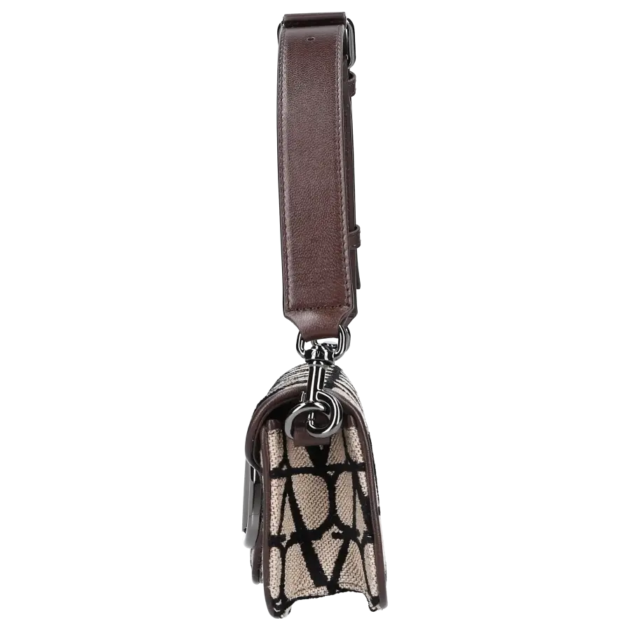 Valentino Garavani - Handtasche LOCÒ Canvas - schwarz