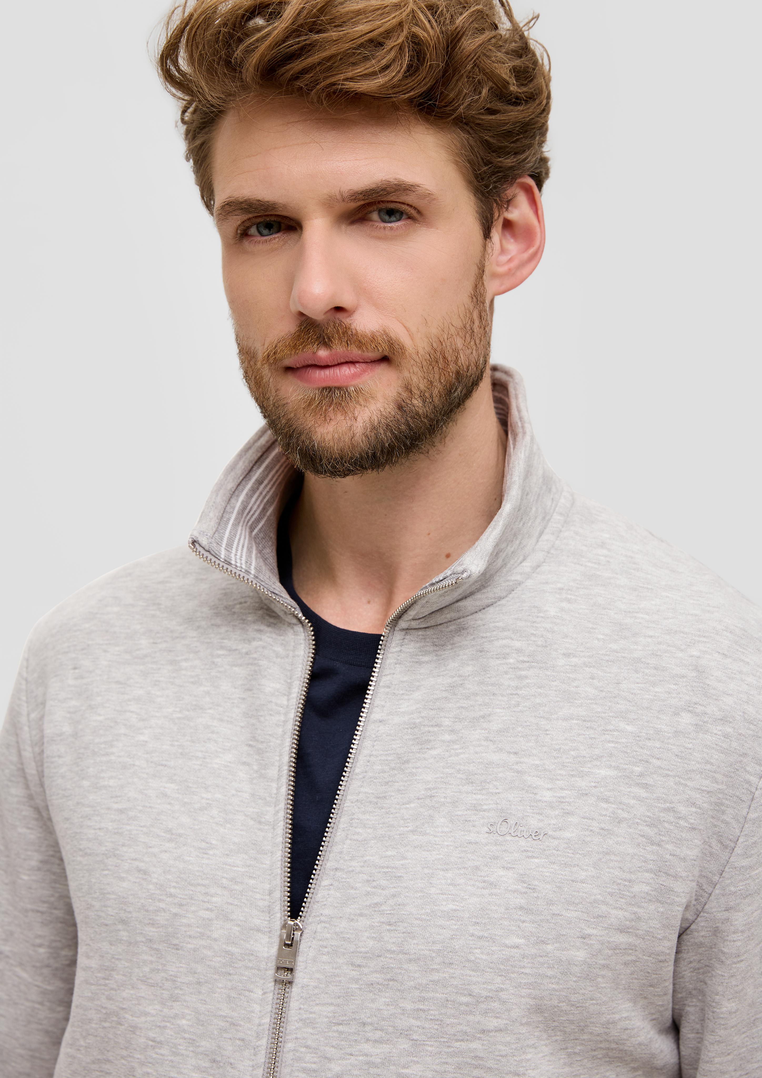 Sweatshirt-Jacke mit Stehkragen  2140256-9400